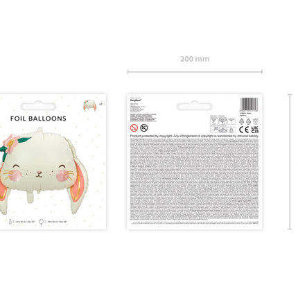 Globo de Helio Conejo Vacío 65cm