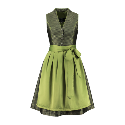 Vestido Dirndl Verde Oscuro Oktoberfest Señoras 2 Piezas