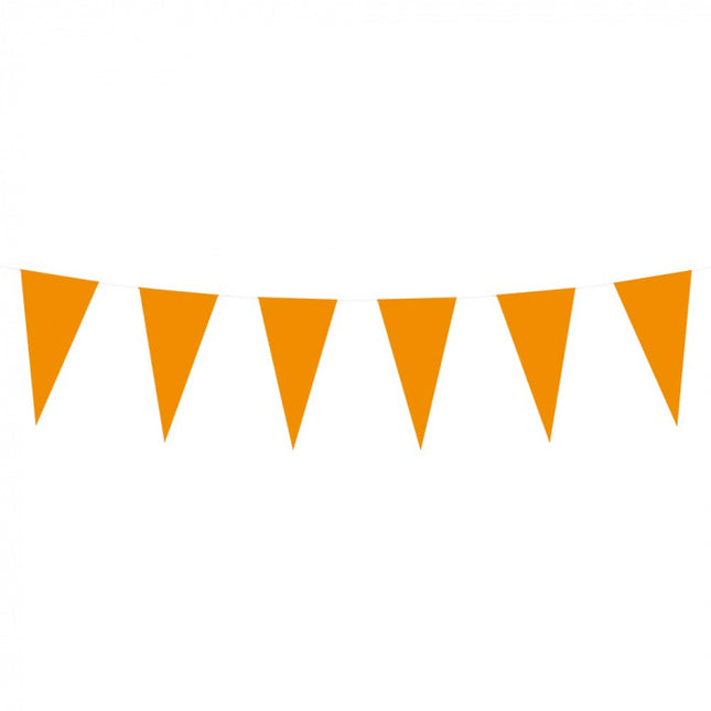 Línea de bandera naranja Papel 10m