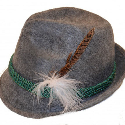 Oktoberfest Tiroler Sombrero Plumas