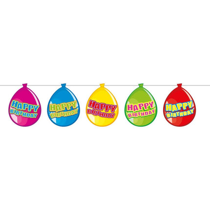 Globos de Feliz Cumpleaños Slingers 10m