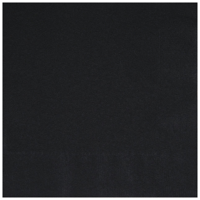 Servilletas Negras 2 Capas 25cm 20pcs