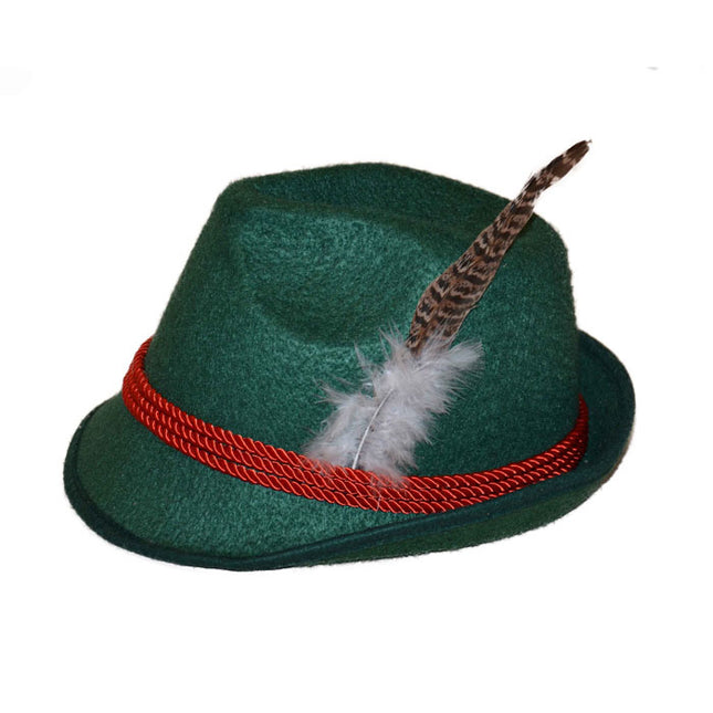 Gorro Tiroler Oktoberfest Baviera Verde Oscuro