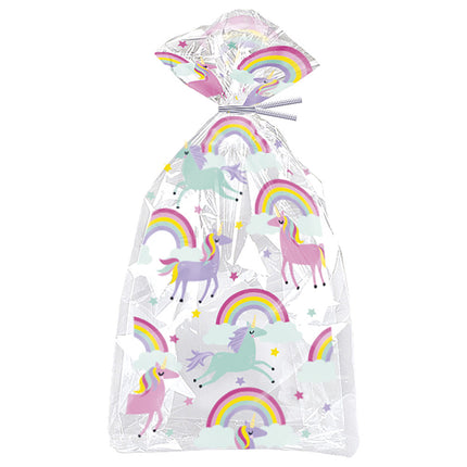 Bolsas de Fiesta Unicornio Arco Iris 20uds