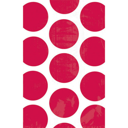 Bolsas para Compartir Blancas Lunares Rojos 10uds