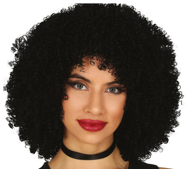 Peluca afro Negra