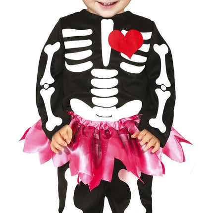 Esqueleto Disfraz Halloween Tutú Bebé