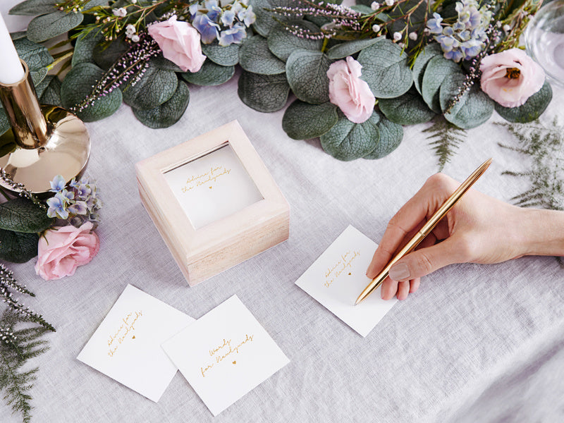 Caja para tarjetas de boda 9,5 cm