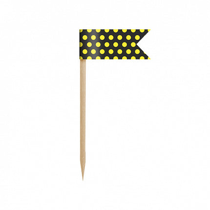 Cake topper Banderas 7cm 6pcs