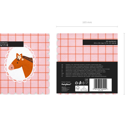 Servilletas Caballo 33cm 12ud