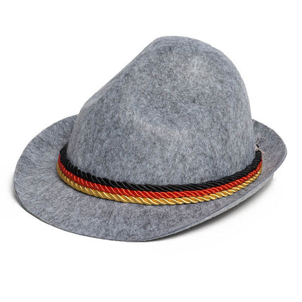 Oktoberfest Sombrero Tiroler Alemania Gris
