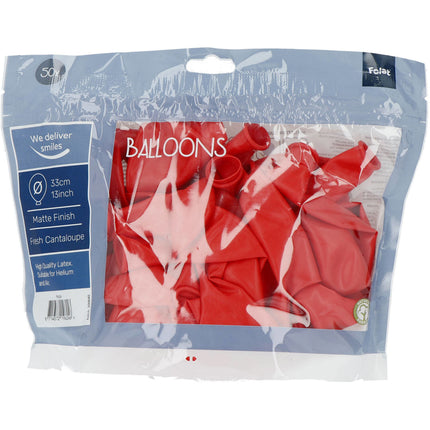 Globos Naranja Cantalupo Fresco 33cm 50pcs