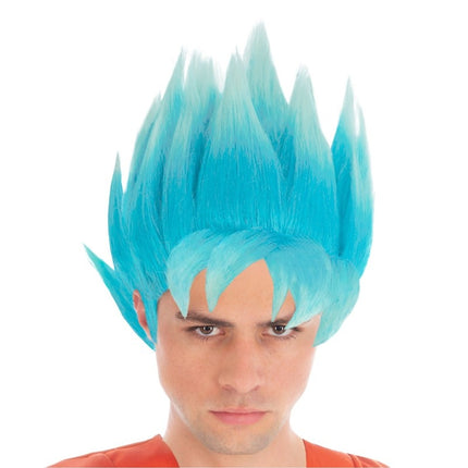 Peluca Goku Super Saiyan Azul Dragon Ball Super