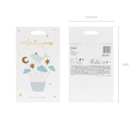 Palillos de cóctel Ballena 7pcs