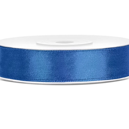 Cinta de raso Azul Real 12mm 25m