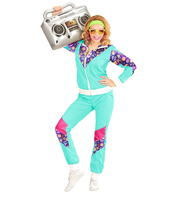 Chándal Neon 80S Defectuoso Azul Claro