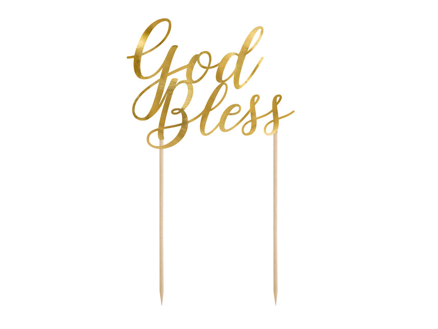 Adorno para tarta Dios Oro 27,5cm