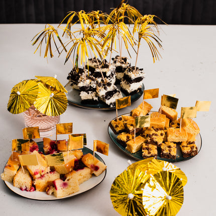 Palillos de cóctel dorados 50uds.