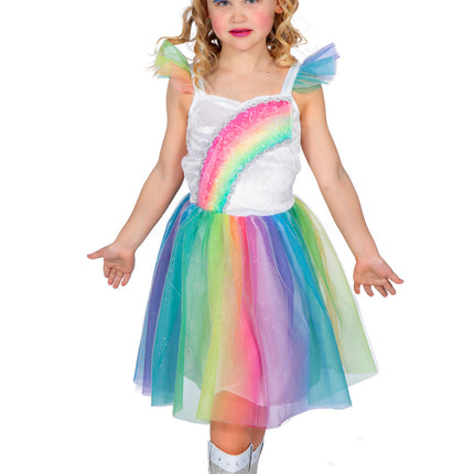 Vestido Unicornio Arcoiris Niña