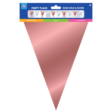 Guirnalda Oro Rosa Plata Metálica 10m