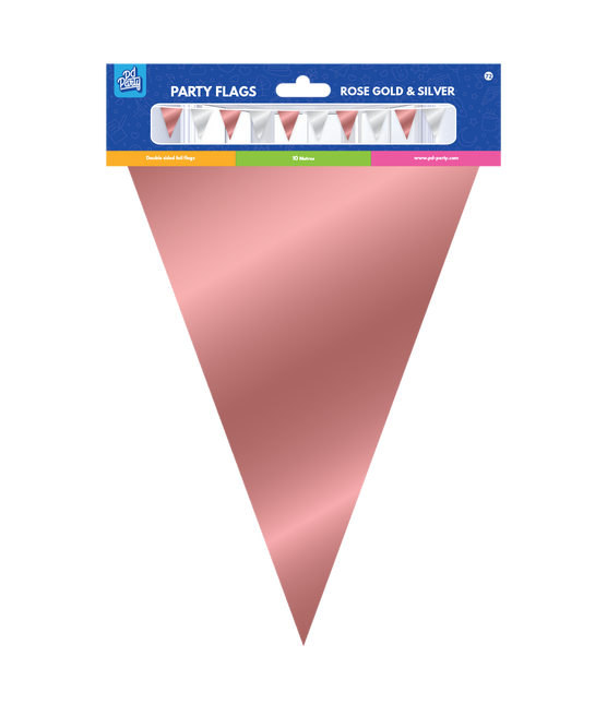 Guirnalda Oro Rosa Plata Metálica 10m