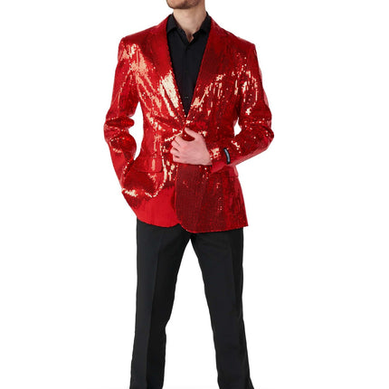 Paillet Blazer Rojo Hombre <tc>Suitmeister</tc>