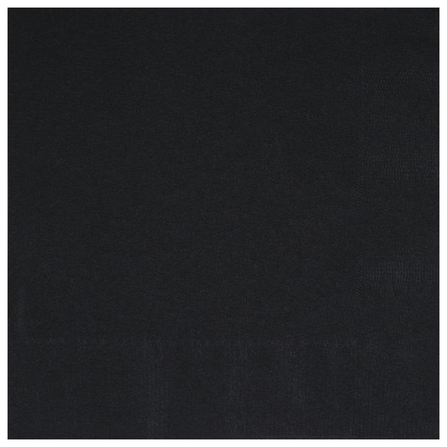 Servilletas Negras 33cm 50ud