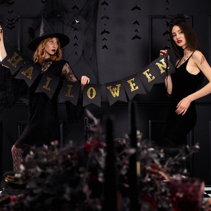 Guirnalda de letras de Halloween naranja 1,75 m