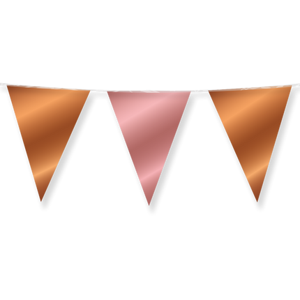 Guirnalda Oro Rosa Bronce Metálico 10m