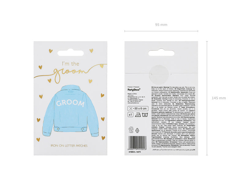 Emblema de hierro Novio 30cm