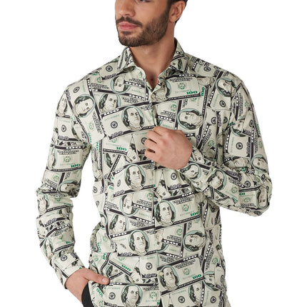 Camisa Dólar Dinero Hombre <tc>OppoSuits</tc>