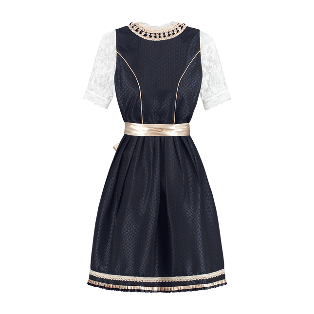 Blanco Azul Vestido Dirndl Oktoberfest Señoras 2 Piezas