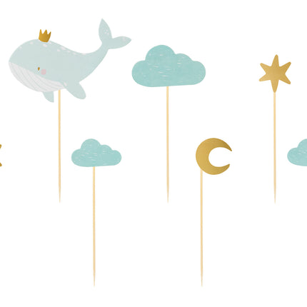 Palillos de cóctel Ballena 7pcs