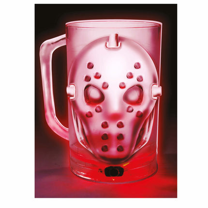 Decoración de Mesa Halloween Máscara Luminosa 10cm