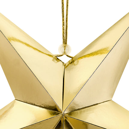 Estrella Lampión Dorada 45cm