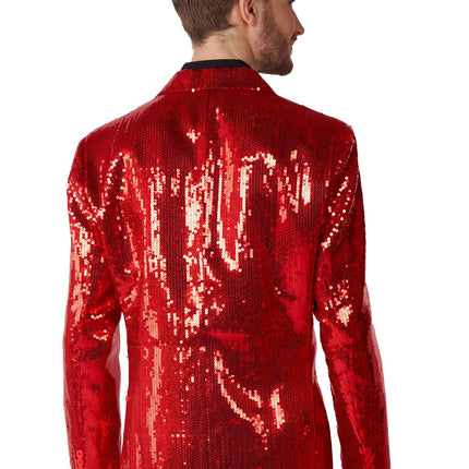 Paillet Blazer Rojo Hombre <tc>Suitmeister</tc>