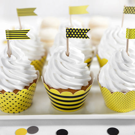 Cake topper Banderas 7cm 6pcs