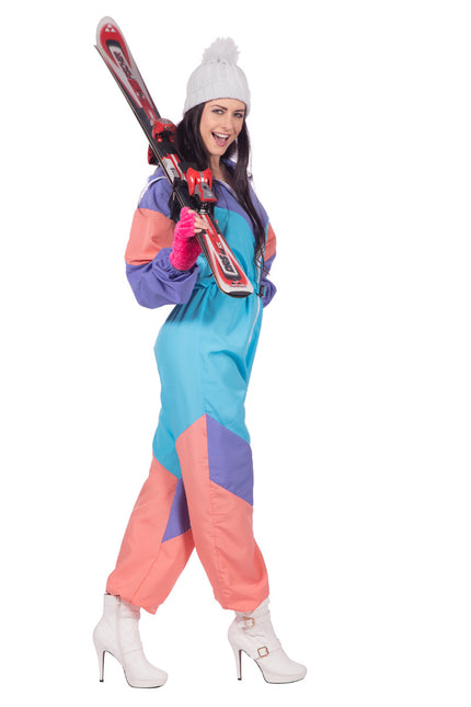 Traje de esquí retro para mujer