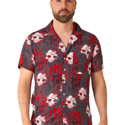 Viernes 13 Camisa Manga Corta Hombre <tc>OppoSuits</tc>