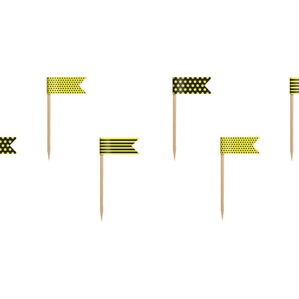 Cake topper Banderas 7cm 6pcs