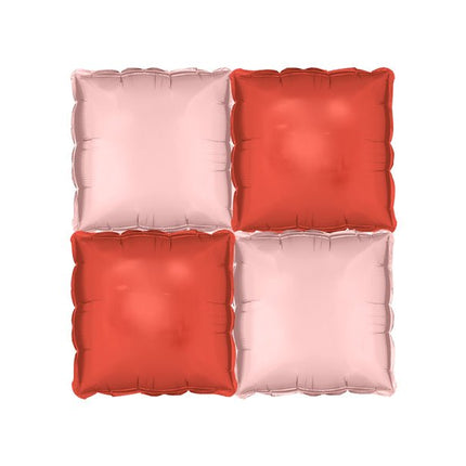 Rood Roze Ballonnen Muur Leeg 35cm 4st van Partydeco koop je bij Partywinkel