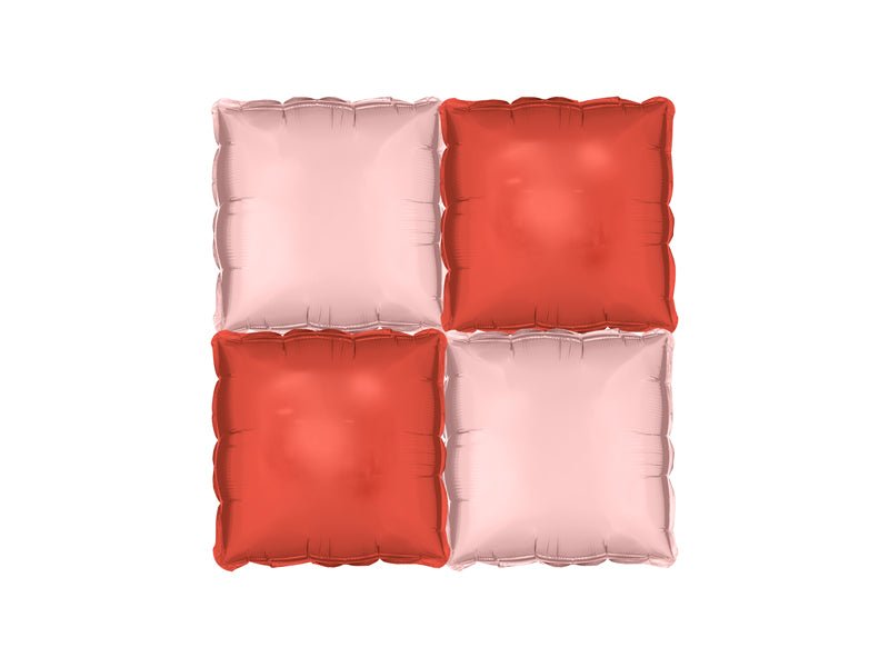 Rood Roze Ballonnen Muur Leeg 35cm 4st van Partydeco koop je bij Partywinkel