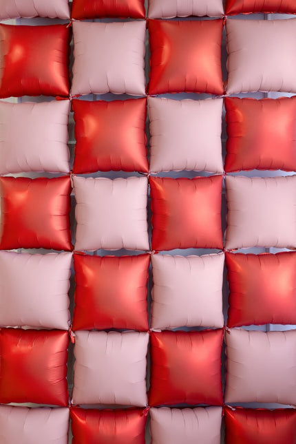 Rood Roze Ballonnen Muur Leeg 35cm 4st van Partydeco koop je bij Partywinkel