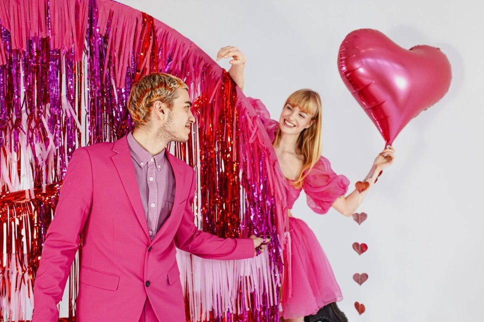 Hart Helium Ballon Roze Leeg 75cm van Partydeco koop je bij Partywinkel