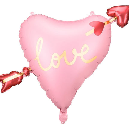 Hart Helium Ballon Love 66cm van Partydeco koop je bij Partywinkel