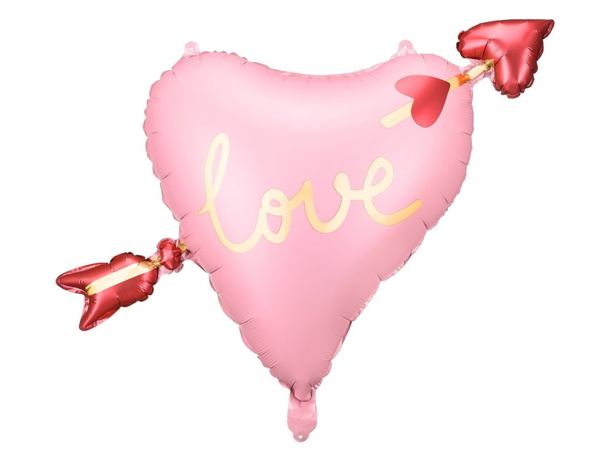 Hart Helium Ballon Love 66cm van Partydeco koop je bij Partywinkel