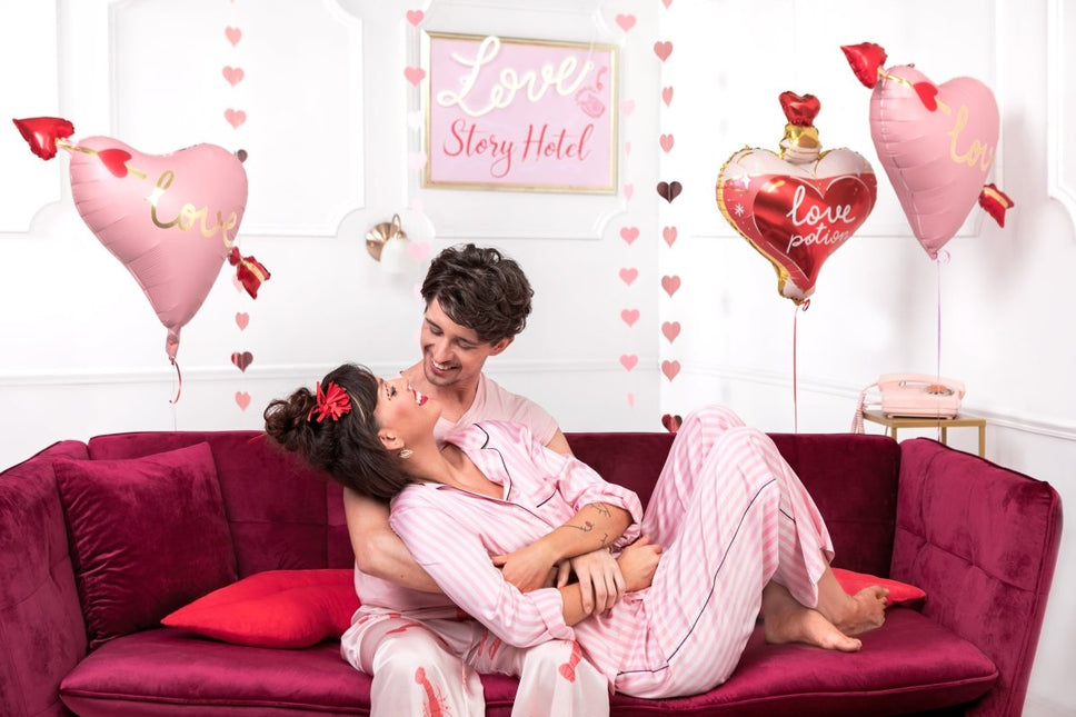 Hart Helium Ballon Love 66cm van Partydeco koop je bij Partywinkel