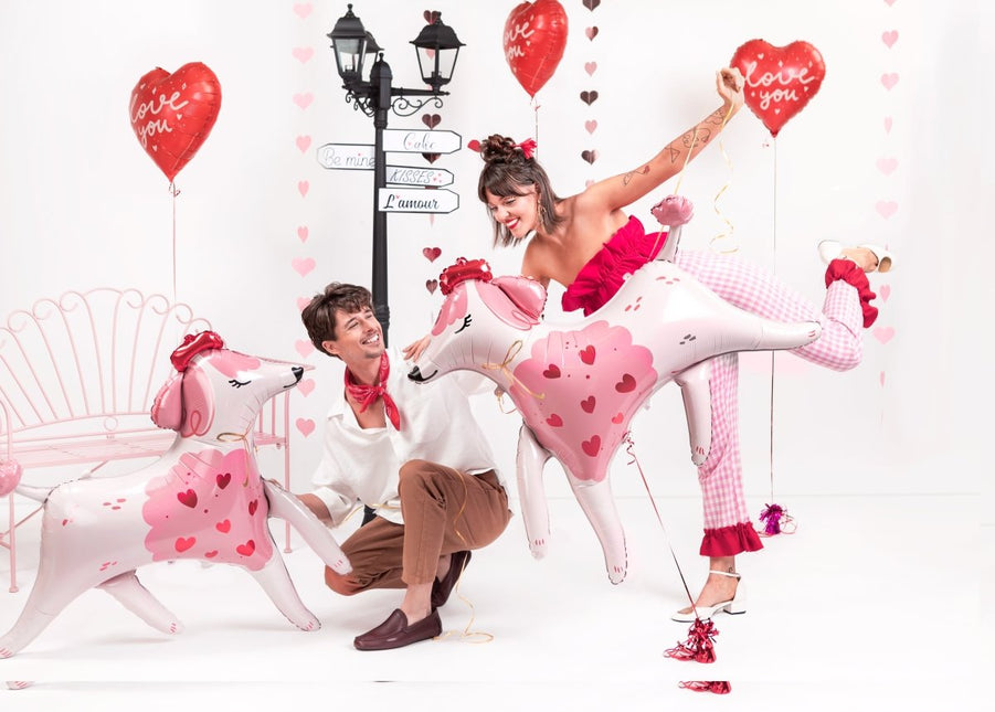 Hond Helium Ballon Leeg 108cm van Partydeco koop je bij Partywinkel