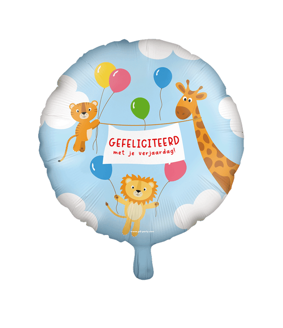 Folie ballon - Gefeliciteerd kids van Paper Dreams koop je bij Partywinkel