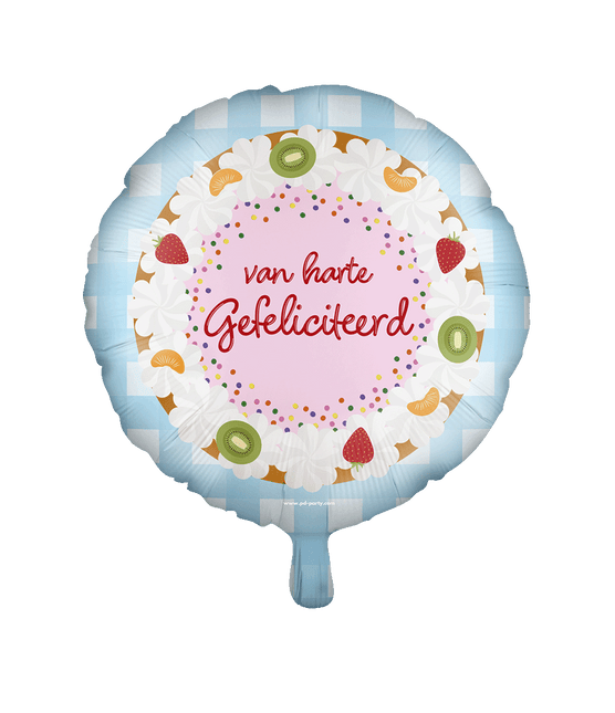 Folie balloon - Gefeliciteerd 2 van Paper Dreams koop je bij Partywinkel